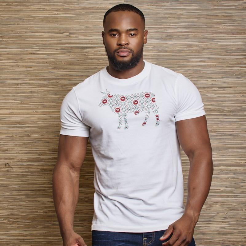 Shwe Shew Nguni Crew Tee  - Pelican