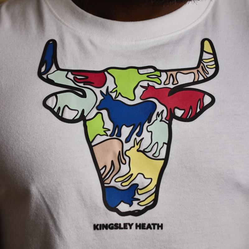 Warped Nguni Skull Crew Tee - Pelican