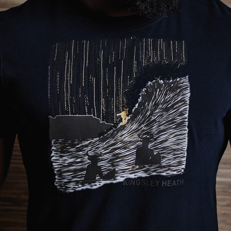 Big Bay Nguni Infill Crew Tee - Midnight