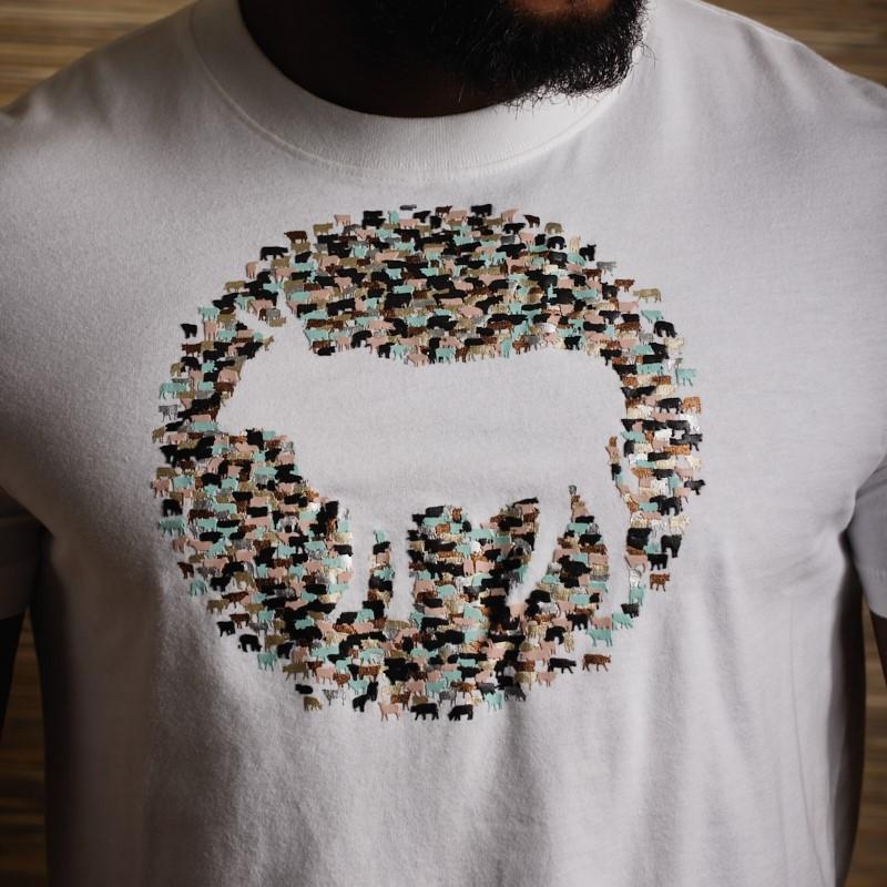 Into the Herd Foils Crew Tee - Pelican