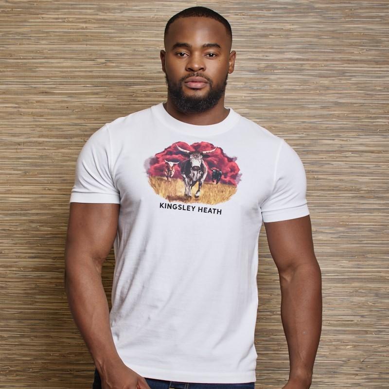 Charging Trio Crew Tee - Pelican