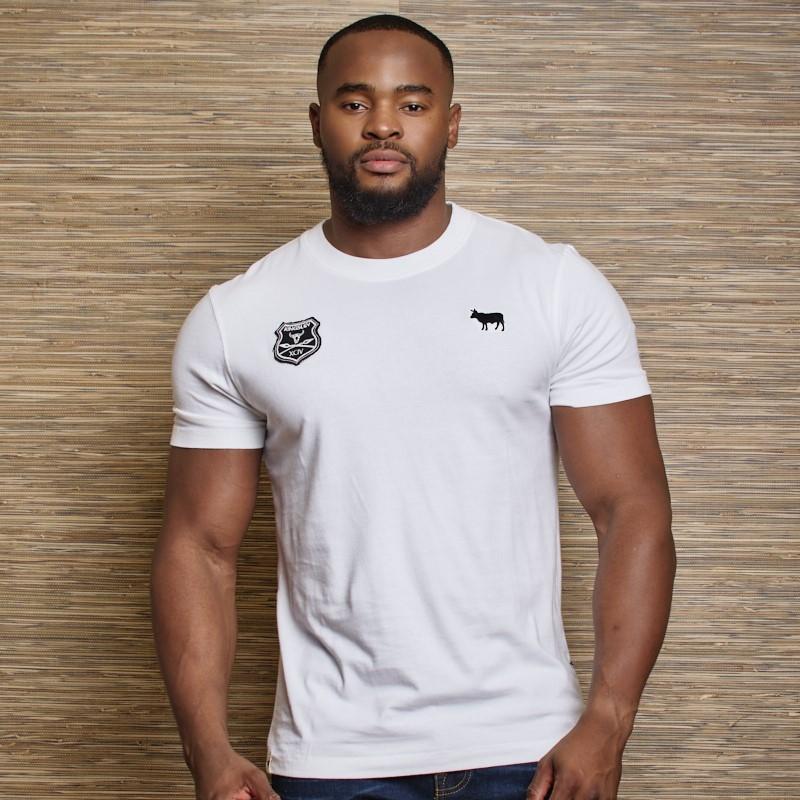 Spear Badge Crew Tee - Pelican