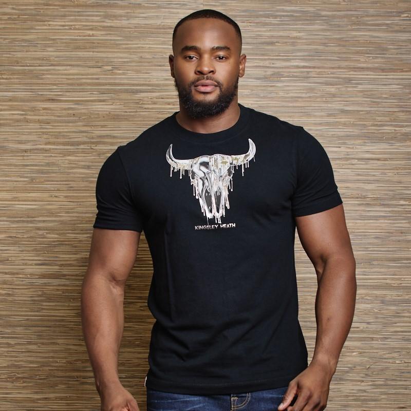 Foil Rip Skull Crew Tee - Mamba
