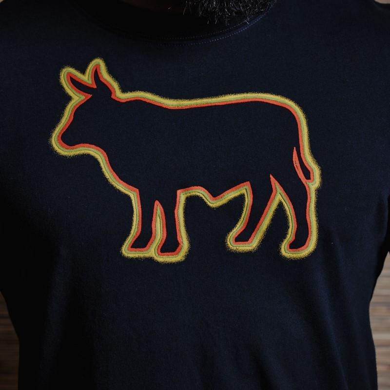 Nguni Tri Neon Crew Tee - Midnight
