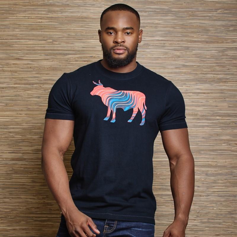 Nguni Liquid Shutter Crew Tee - Midnight