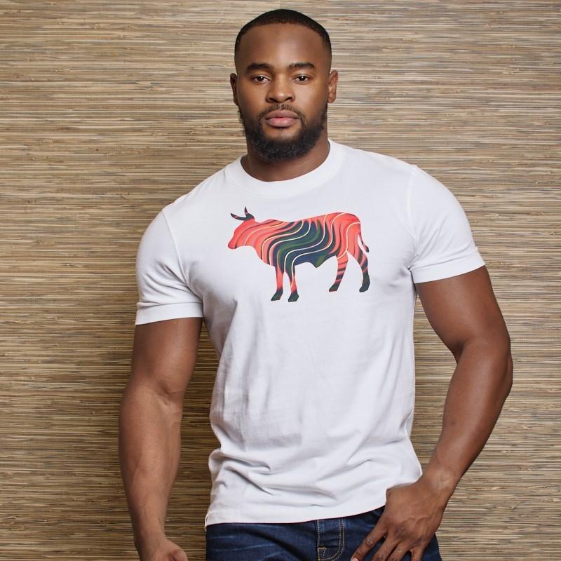 Nguni Liquid Shutter Crew Tee - Pelican