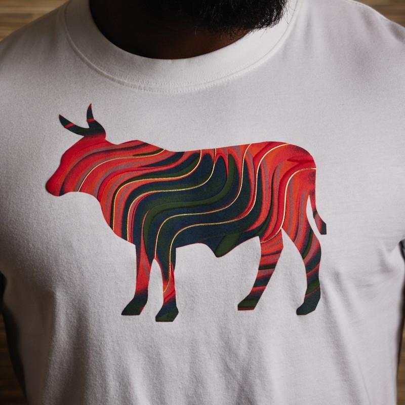 Nguni Liquid Shutter Crew Tee - Pelican