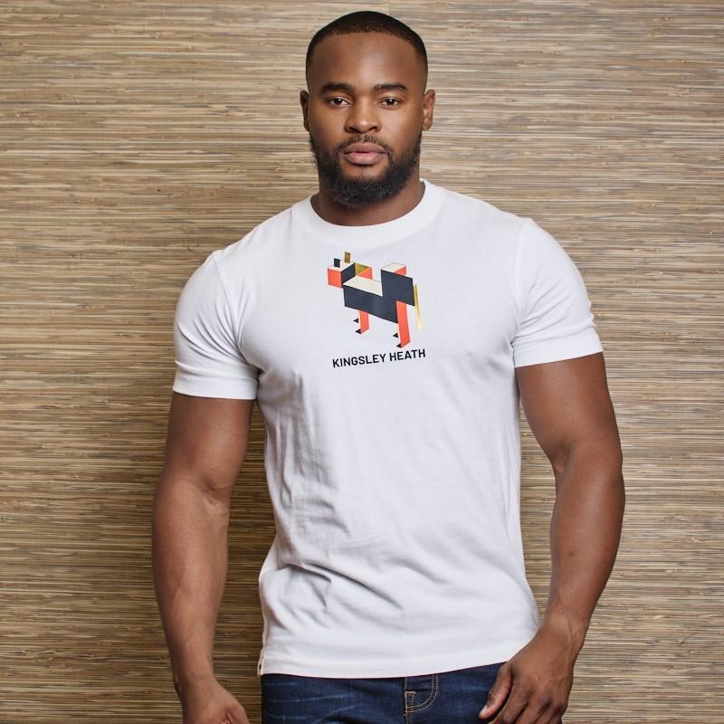 3D Nguni Crew Tee - Pelican