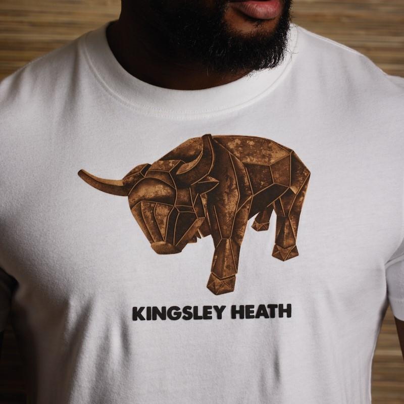 Geo Beast Abstract Crew Tee - Pelican
