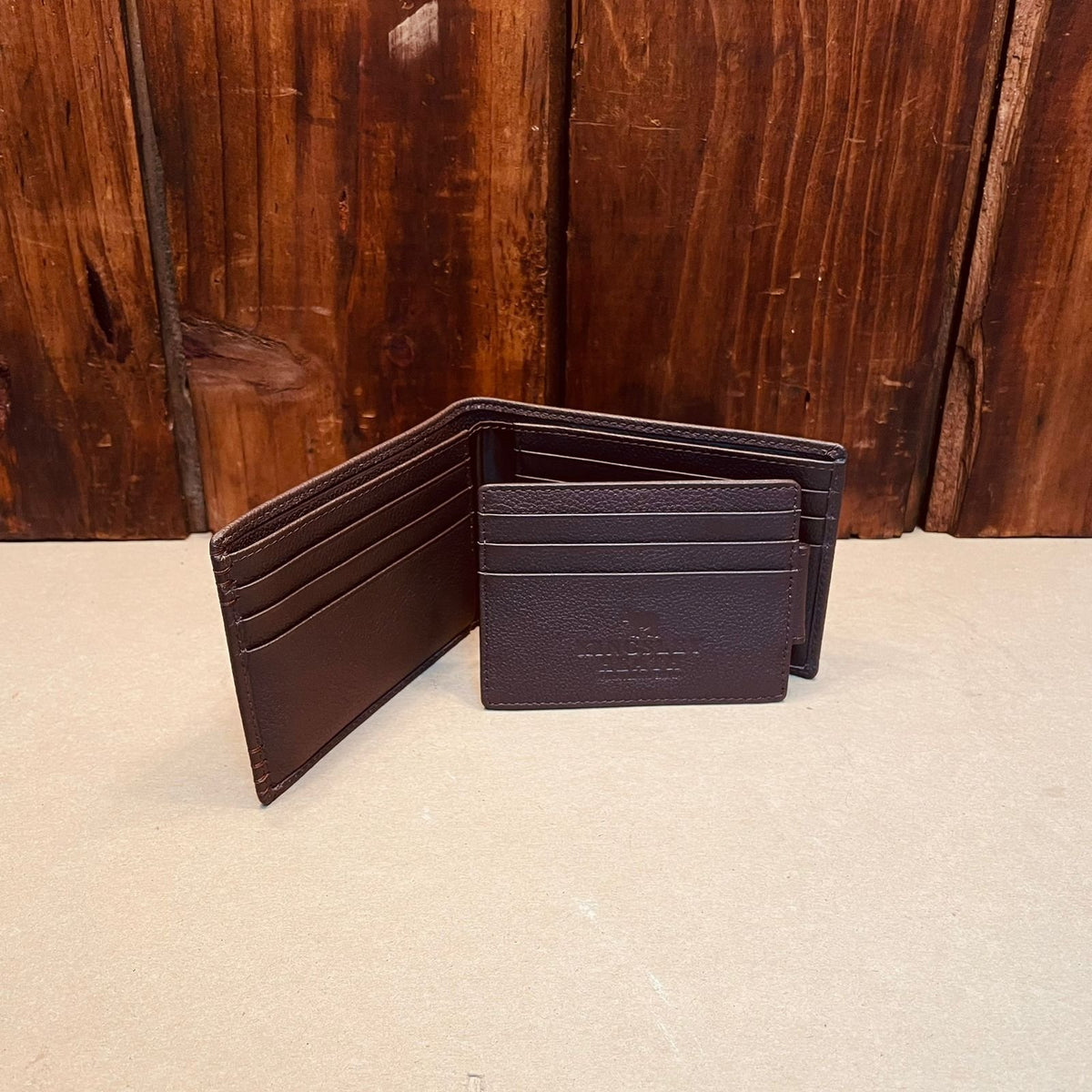 Kingsley Heath Thick Stitch Cardholder Wallet - Tan