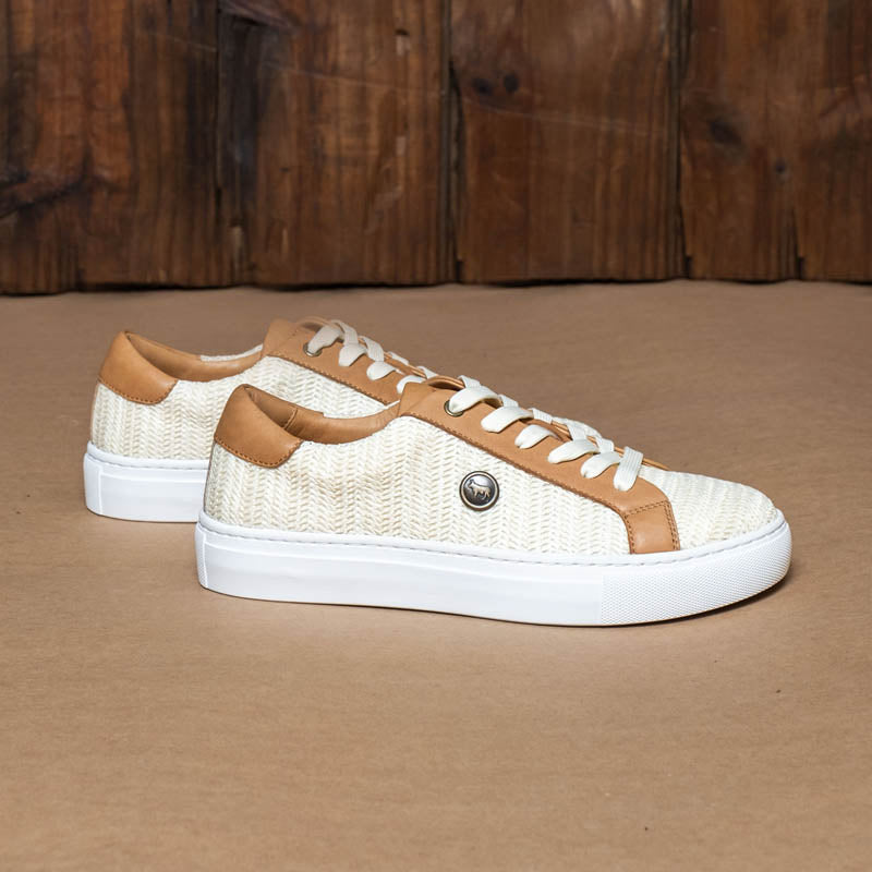 Kingsley Heath S Raffia Lace Up Sneaker