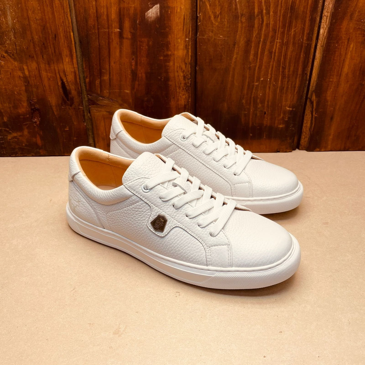 Kingsley Heath Metal Trim Sneaker - Pelican