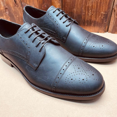 Kingsley Heath F DKW Toe Cap Brogue Black/Black