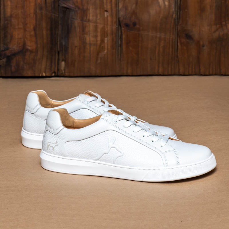 Kingsley Heath Solid Nguni Overlay Sneaker White