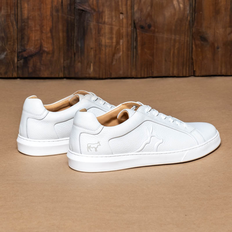 Kingsley Heath Solid Nguni Overlay Sneaker White