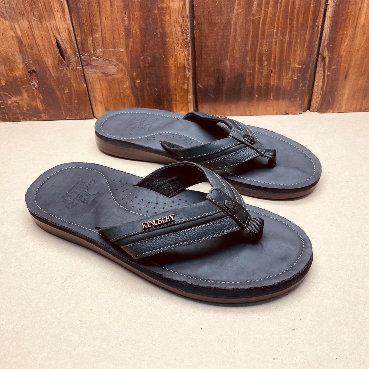 Kingsley Heath Legend Trim Sandal Black Brass Black