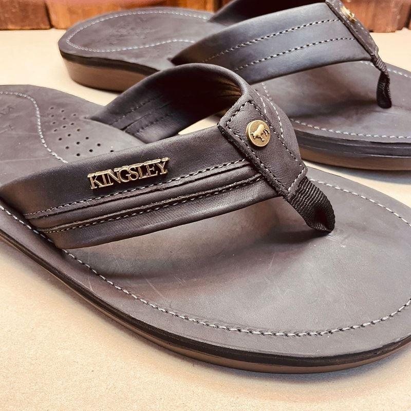 Kingsley Heath Wrapped Leather Sandal - Black/Black