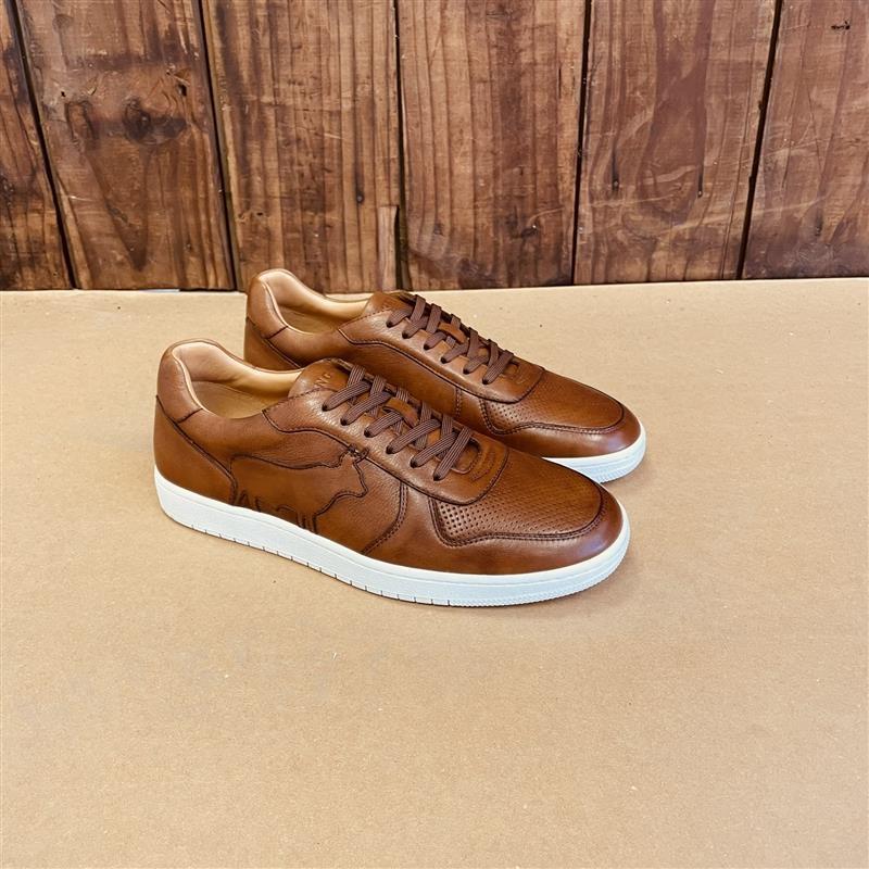 Kingsley Ace Overlay Court Sneaker - Tan