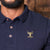 Kingsley Heath Classic Skull Rivet Regular Fit PK Polo Midnight