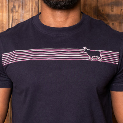 Linear Nguni Crew Tee Midnight