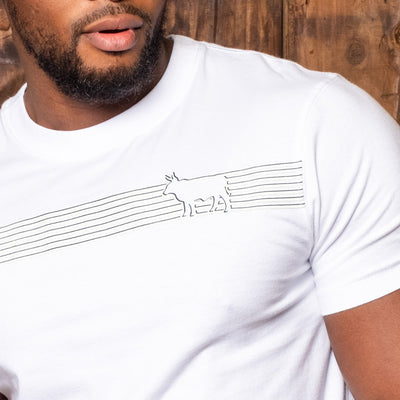 Linear Nguni Crew Tee Pelican