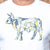 Funky Mosaic Nguni Crew Tee Pelican