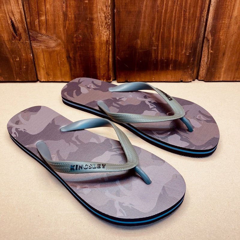 Kingsley Heath T Camo Nguni Print Flip Flop Fatigue/Black/Black/Camo/Black