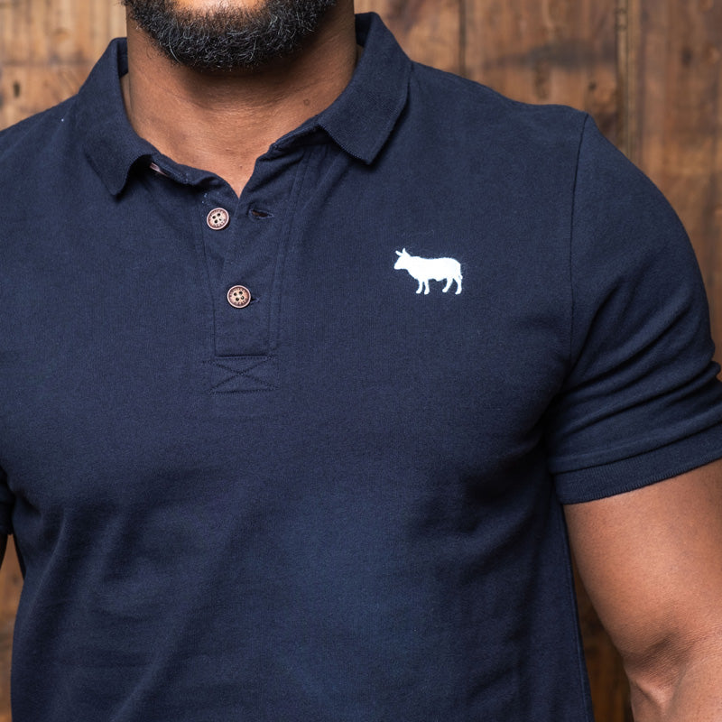 Timeless Embroidered Regular Fit SJ Polo Midnight