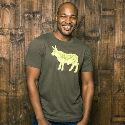 Vibrant Wash Nguni Crew Tee Fatigue