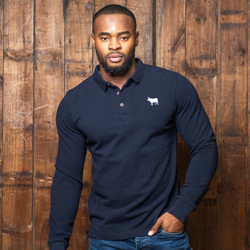 Classic Long Sleeve PK Polo Midnight Kingsley Heath