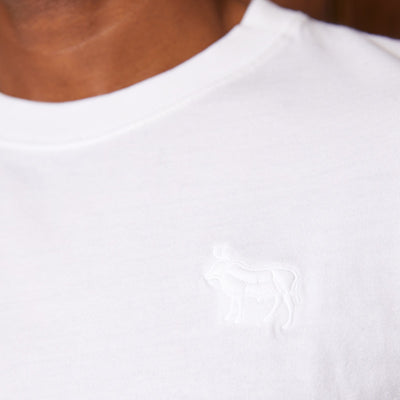 Nguni Embroidery Crew Tee Pelican