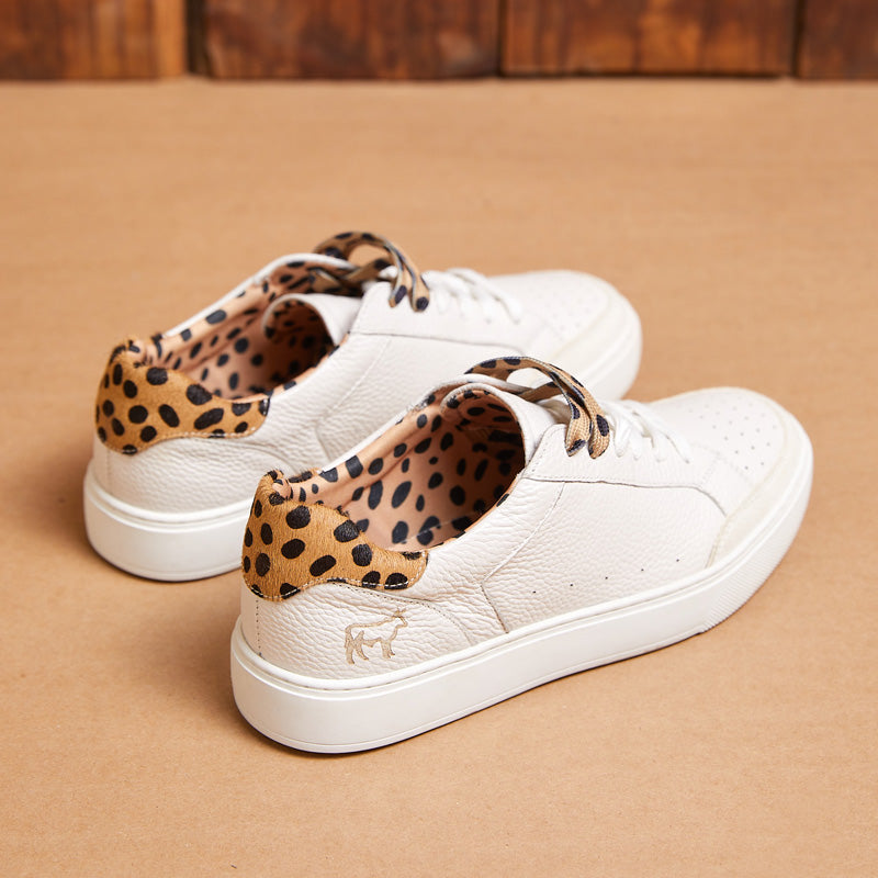 Kingsley Heath S All Over Wild Sneaker White/Animal/White