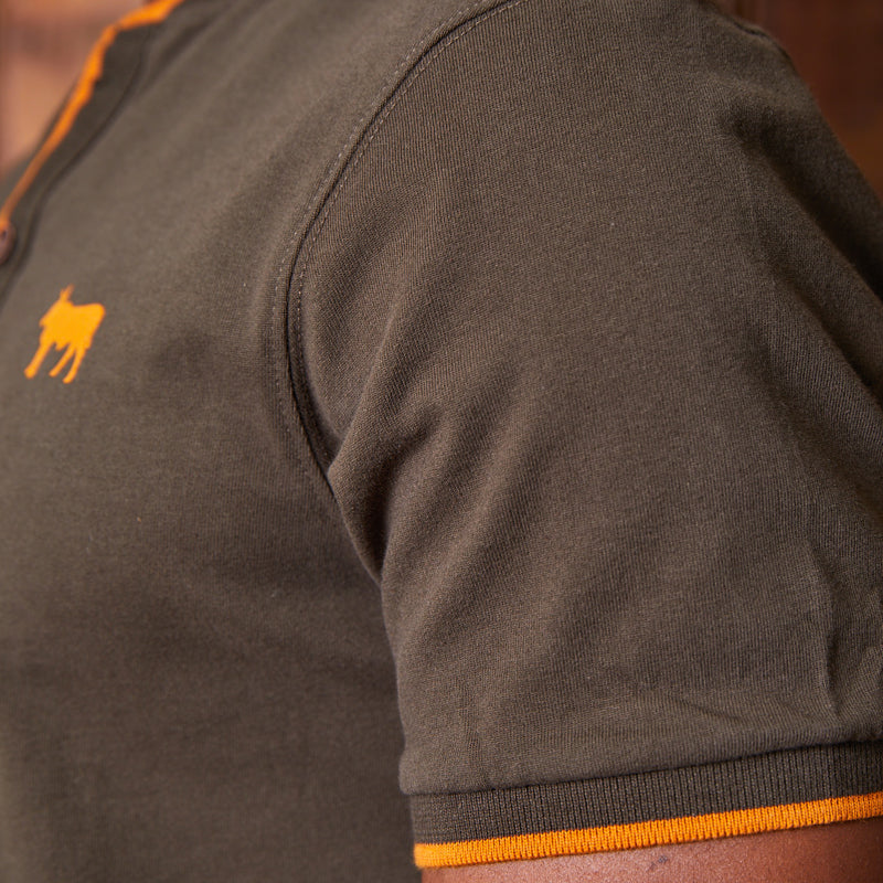 Tipped Collar SJ Henley Fatigue