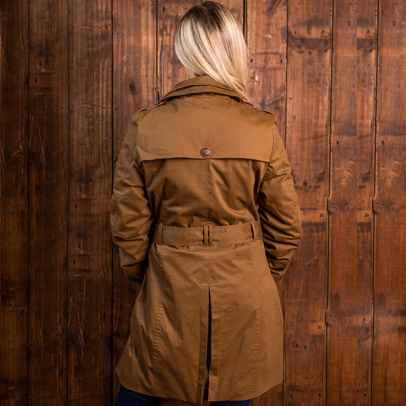 Cape Quarter Trench Coat Olive